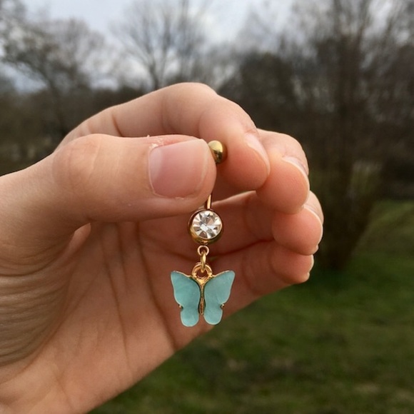 Butterfly Belly Button Rings - Picture 5 of 5